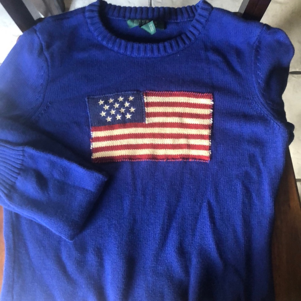 Ralph Lauren American Flag Sweater